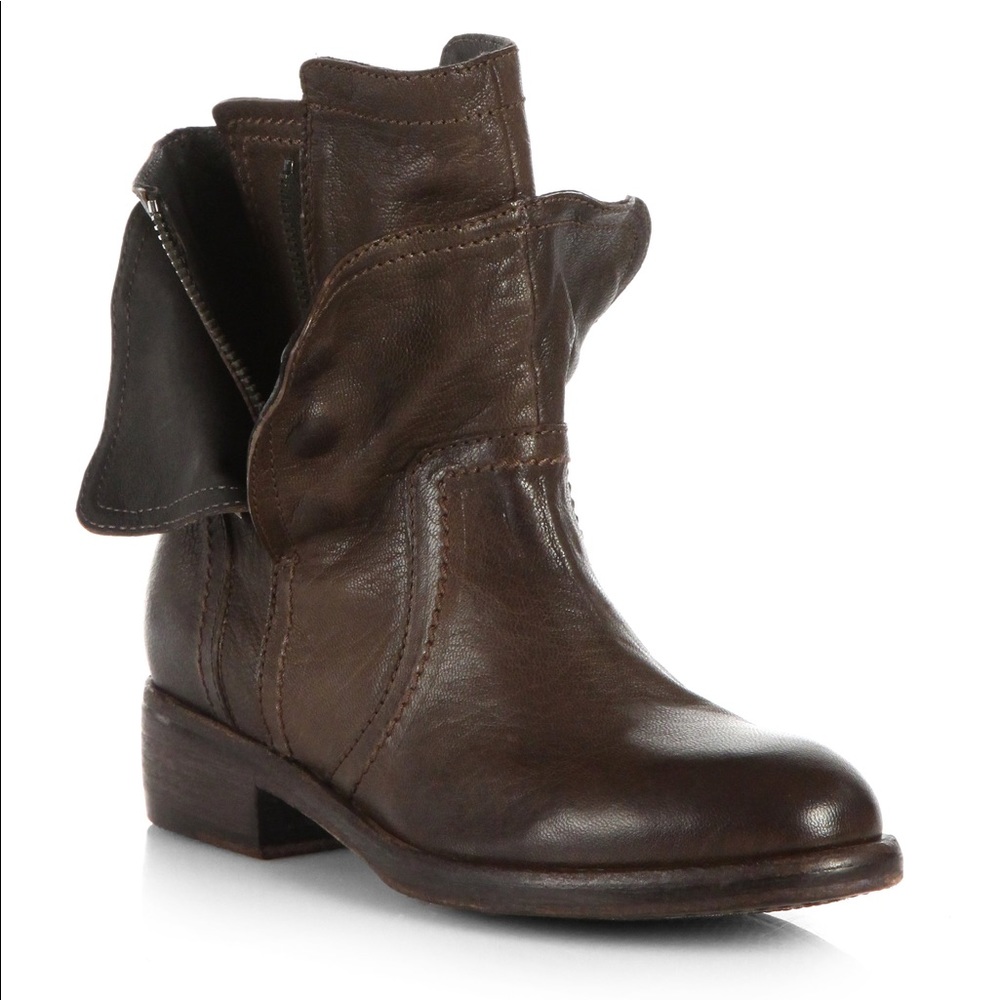Vera Wang Ozita Motorcycle Ankle Boots - Size 8.5